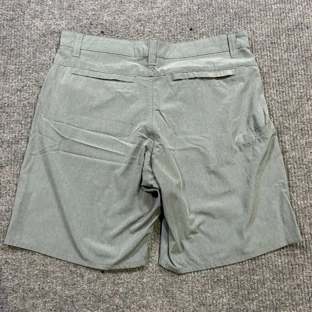 Reel Legends Mens Chino Shorts Size‎ 36 Gray Flat Front Outdoor High Rise